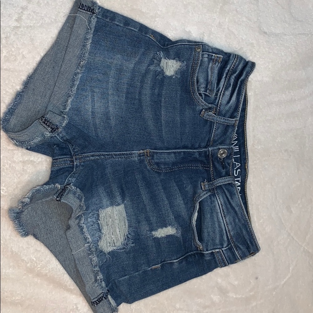 High Rise Jean Shorts